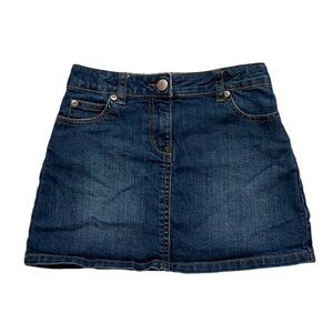 Mini Boden 7-8 denim jean mini skirt